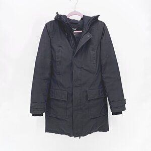 Aritzia Black Utility Jacket with Hood